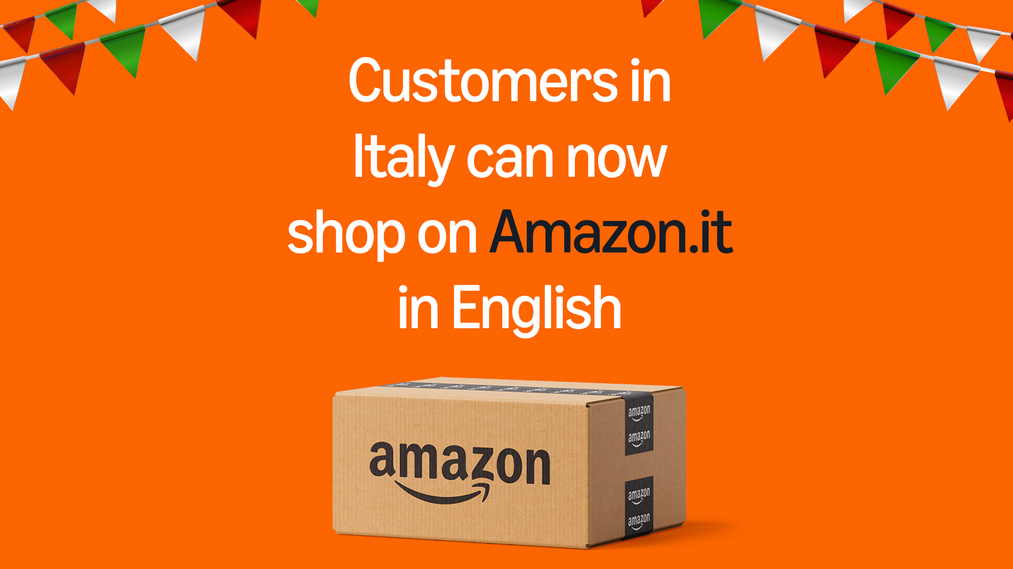 Amazon.it è ora disponibile anche in lingua inglese