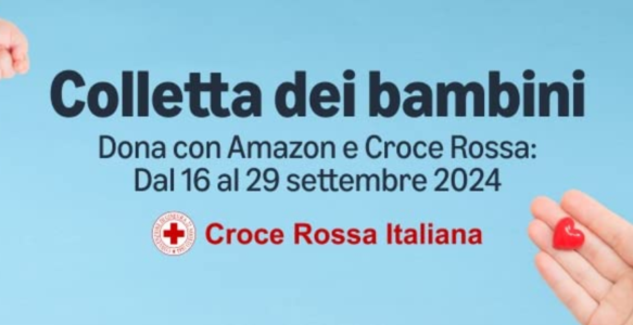 Amazon.it al fianco di Croce Rossa con l’iniziativa “Colletta dei bambini”